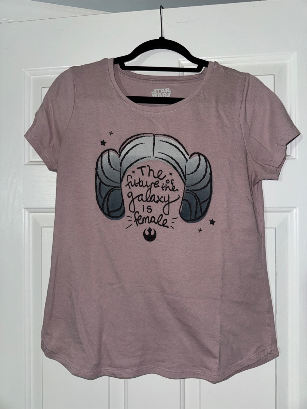 Star Wars Girls' Pink Graphic Tee - 'The Future of the Galaxy is Female'